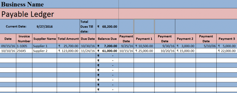 Download Accounts Payable With Aging Excel Template ExcelDataPro