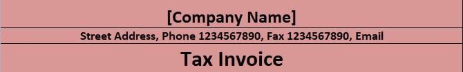 Tax Invoice