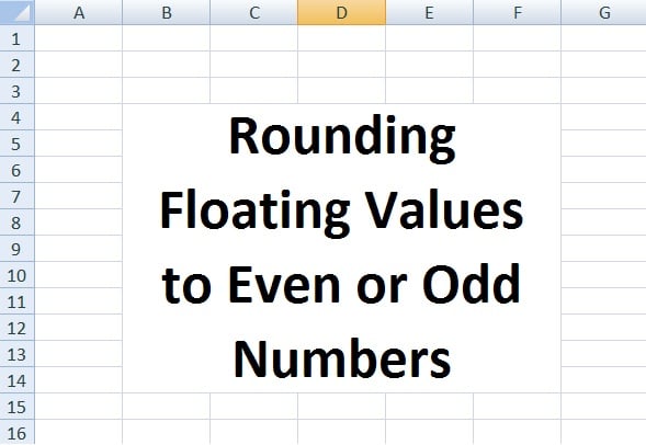 How to Round Floating Values to Even or Odd Numbers