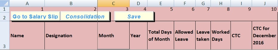 Salary Sheet Excel Template