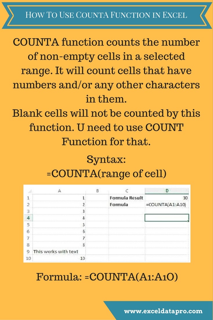 COUNTA Function