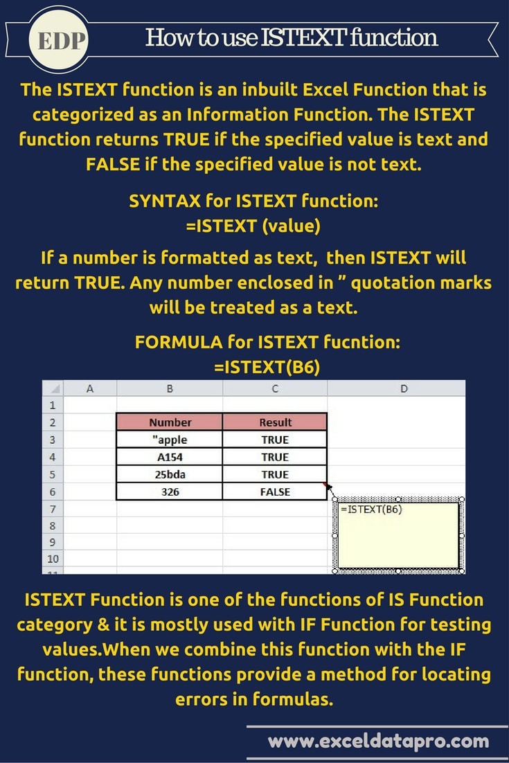 ISTEXT Function