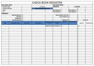 Download Checkbook Register Excel Template - ExcelDataPro