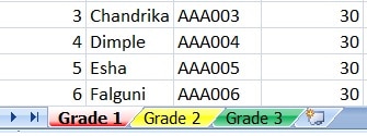 multiple sheets