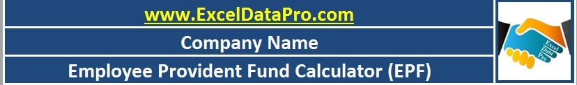 Employee Provident Fund Calculator