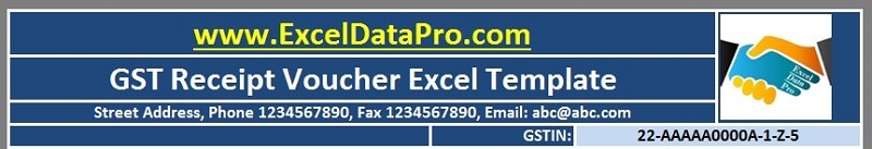 GST Receipt Voucher Excel Template