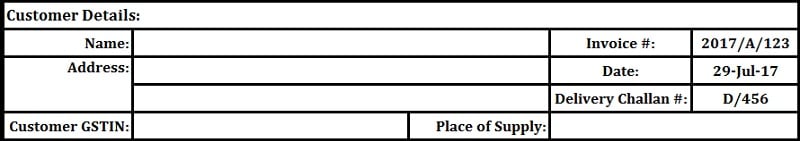 GST Invoice Format For Job Workers