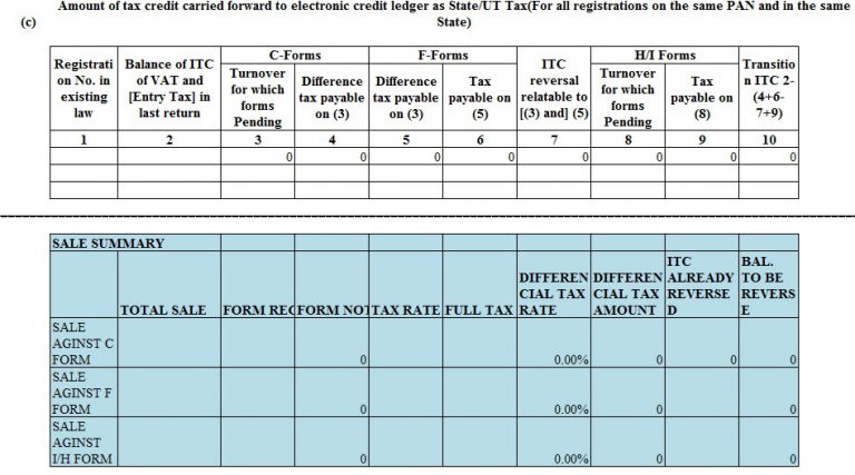 Download Gst Tran 1 Return Excel Template Exceldatapro