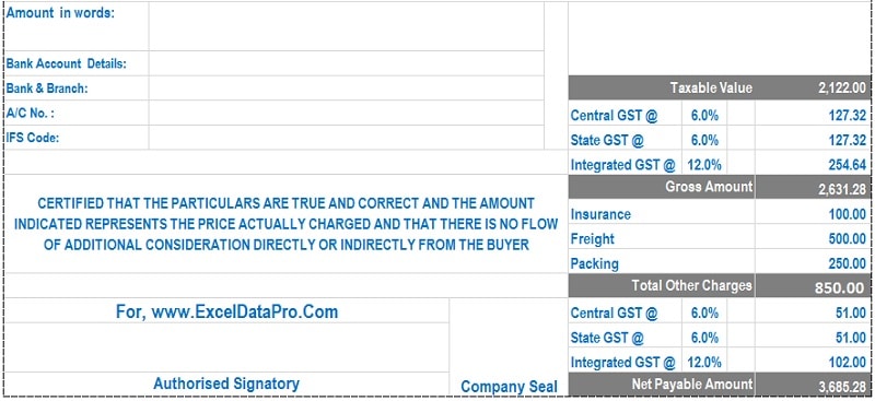 GST Tax Invoice