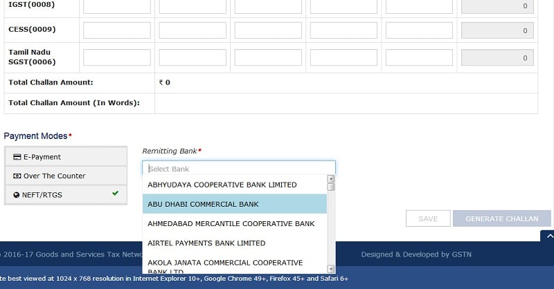 GST Challan