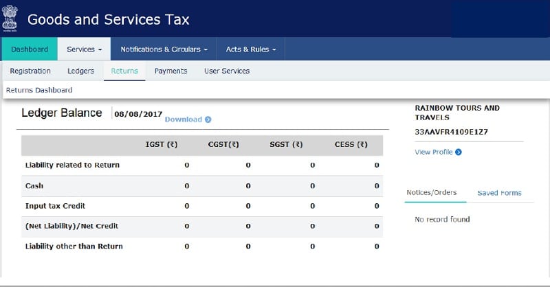 File GSTR-3B Return