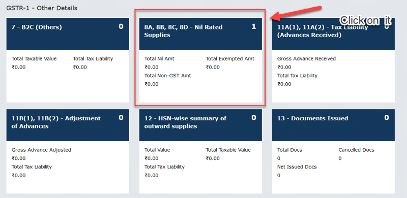 Nil GSTR-1