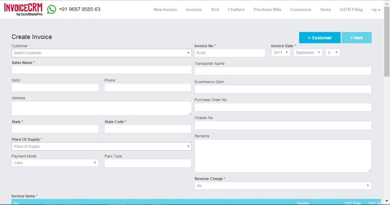 Create GSTR-1