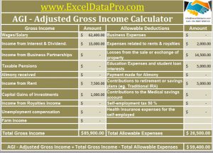 Download Modified Adjusted Gross Income Calculator Excel Template ...