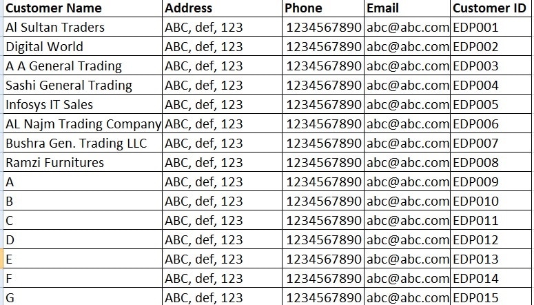 VAT Invoice Template