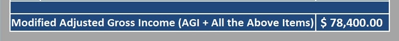 Modified Adjusted Gross Income Calculator