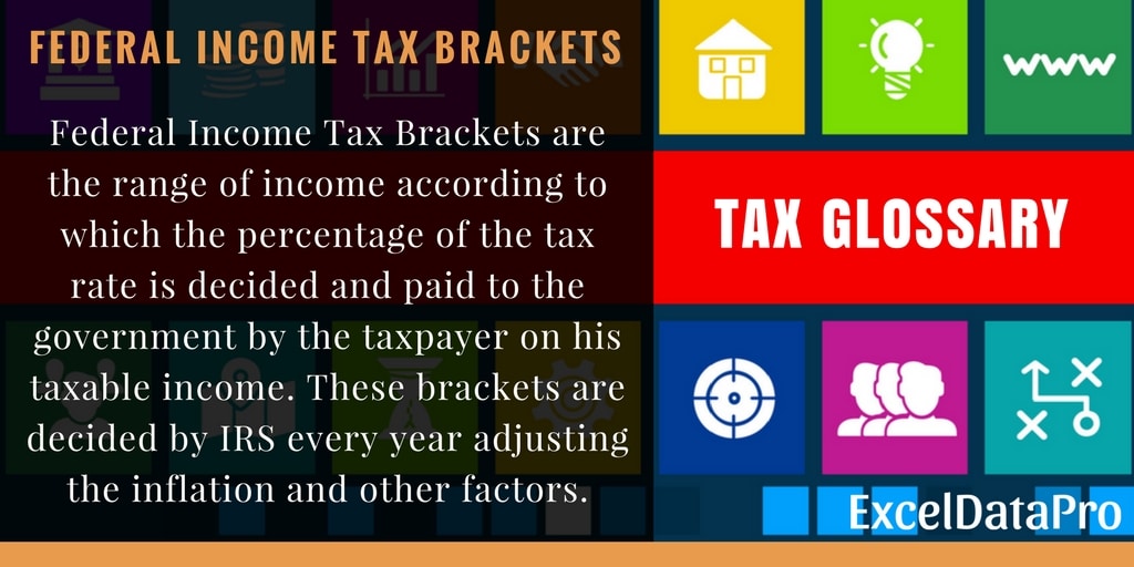 Federal Income Tax Brackets For The Year 2017