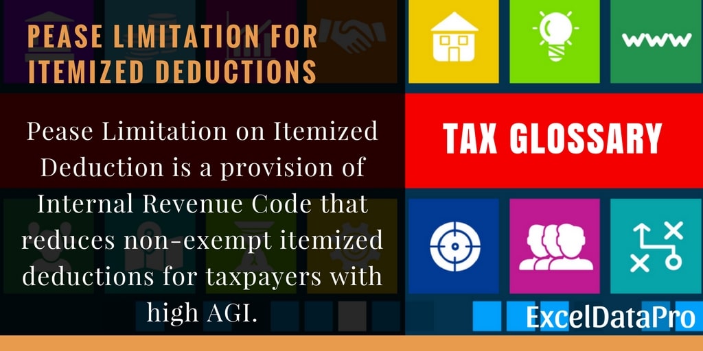 What Is Pease Limitation On Itemized Deductions?