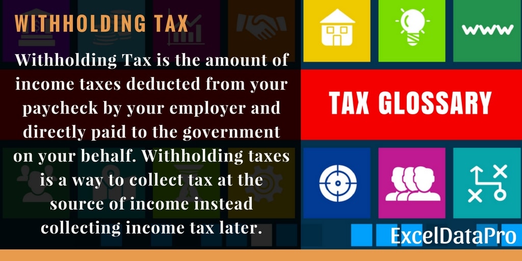 What is Withholding Tax? – Federal Income Tax