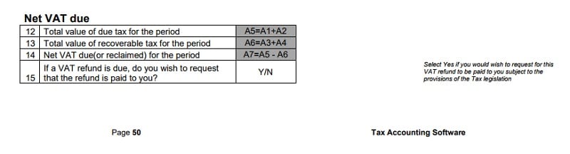 UAE VAT Return Format