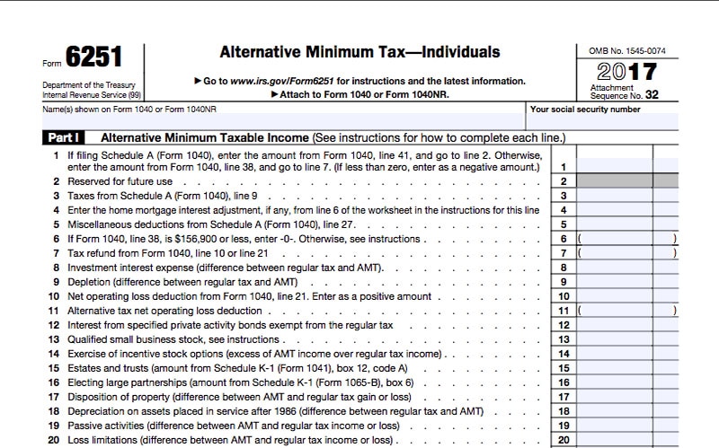 Alternative Minimum Tax