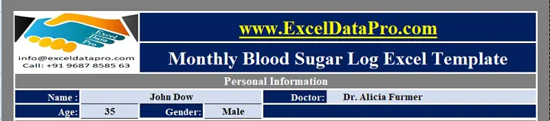  Registro de azúcar en sangre
