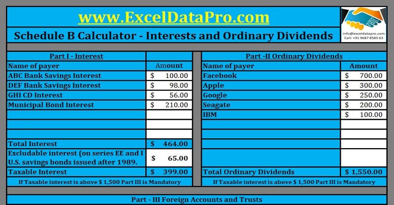 Federal Income Tax Return