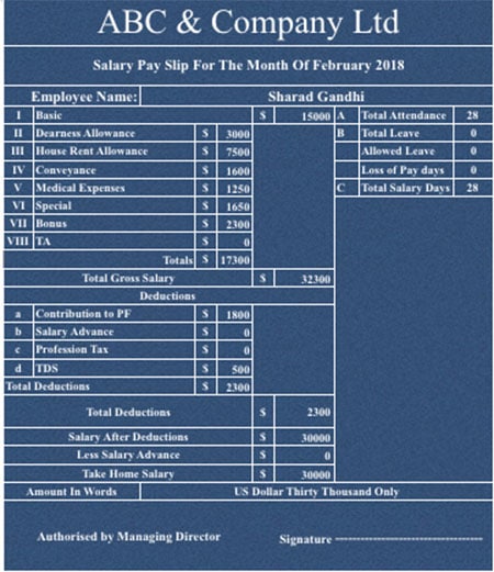 Download Salary Sheet Apple Numbers Template - ExcelDataPro
