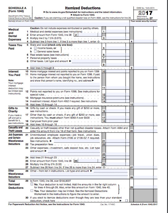 What Are Tax Deductible Job Hunting Expenses ExcelDataPro   Schedule A ID 