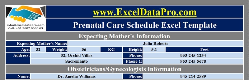 Prenatal Care Schedule