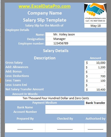 Salary Slip Templates