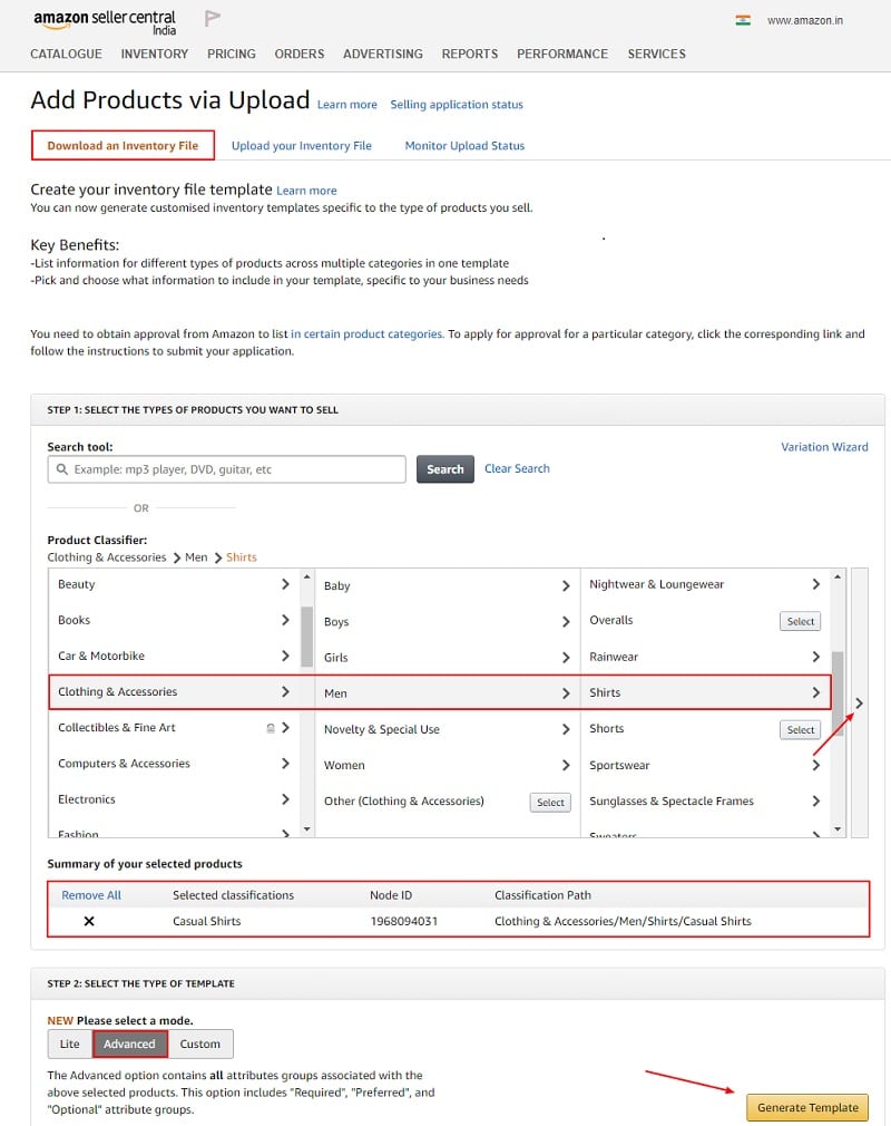 Amazon Product Listing Template Excel