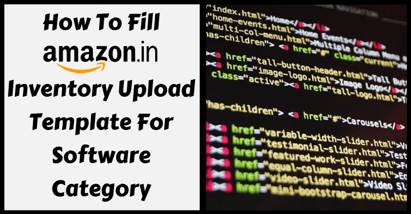 Amazon Template in Excel for Software