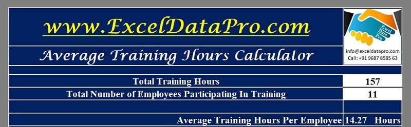 Average Training Hours Calculator