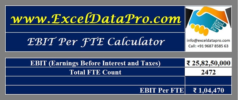 EBIT Per FTE Calculator