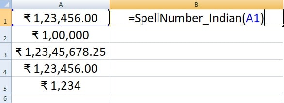 Spellnumber Indian Rupees Function In Excel Exceldatapro 8417