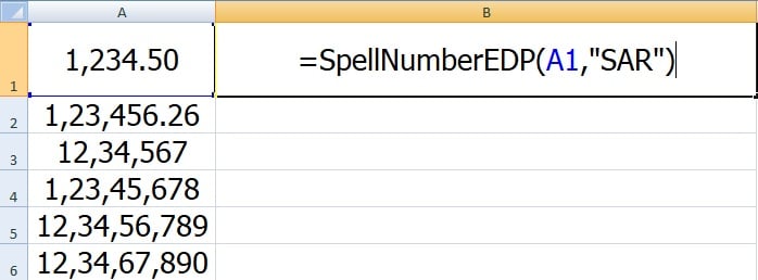 SpellNumber Saudi Riyals