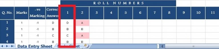 Download Multiple Choice Question - MCQ Test Checking Sheet Excel ...