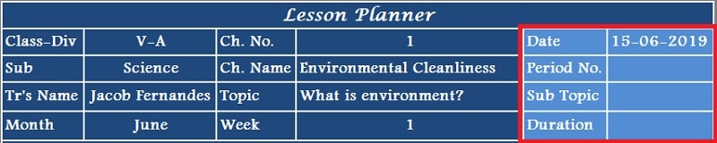 Lesson Planner