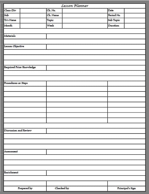 Download Syllabus And Lesson Planner Excel Template - ExcelDataPro