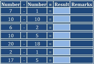 Maths Practice Sheet