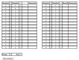 Download Basic Division Practice Sheet Excel Template - ExcelDataPro