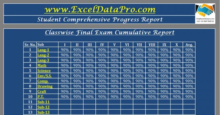 Download Free School Management Templates in Excel