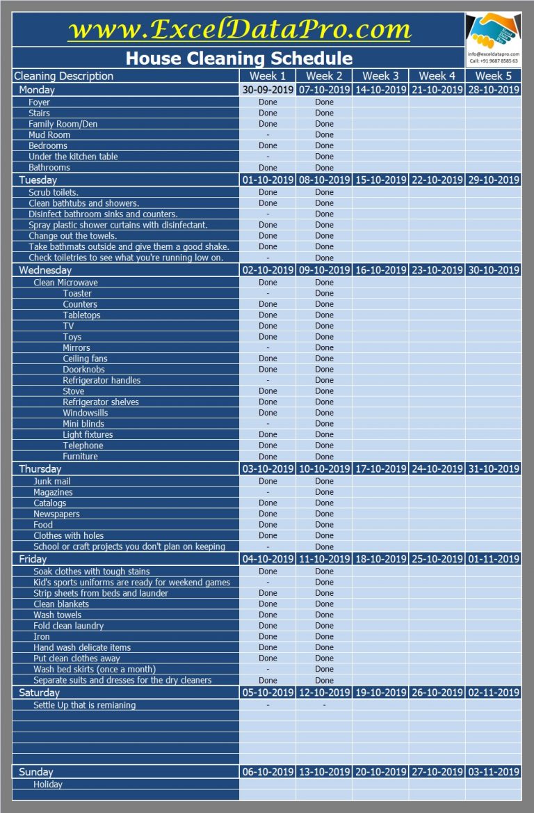 download-house-cleaning-schedule-excel-template-exceldatapro