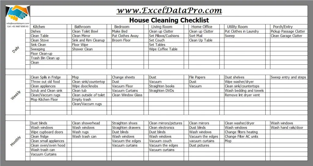 Cleaning List Template from d25skit2l41vkl.cloudfront.net