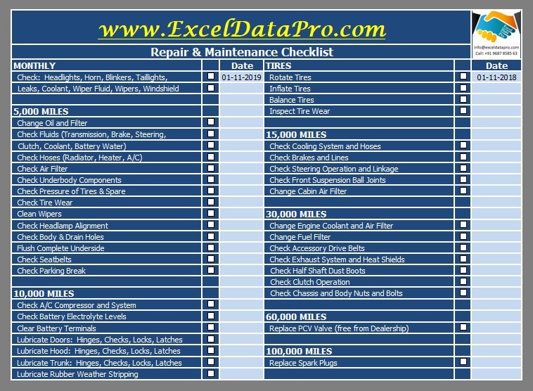 advanced complete old car maintenance checklist