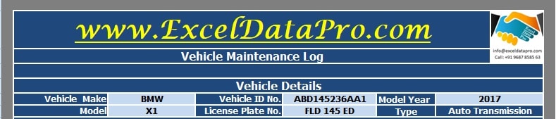 Vehicle Maintenance Log