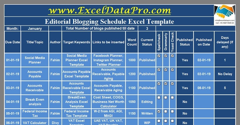 social media plan template excel