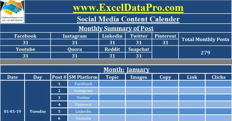 Facebook Content Calendar Template from d25skit2l41vkl.cloudfront.net