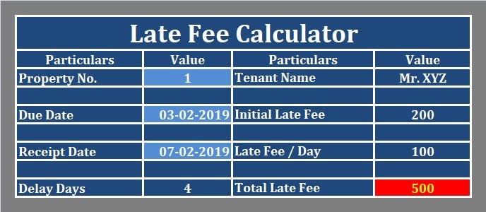 Late Fee Calculator